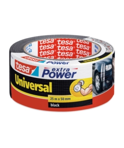 Nastro adesivo tesa 'extra power' colore nero, 25 mt x 50 mm